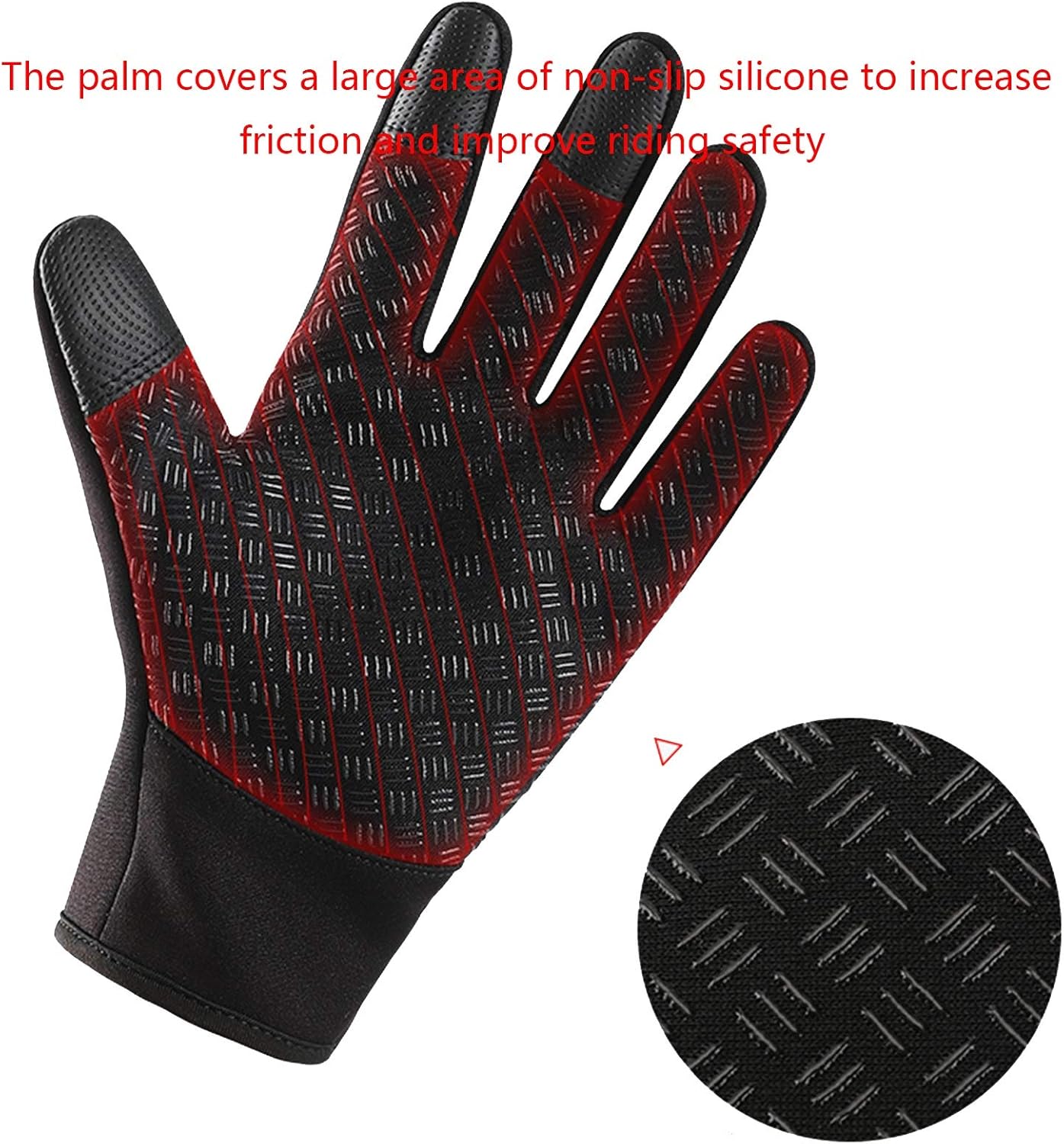 Thermal Touchscreen Winter Gloves - Windproof Waterproof Anti-Slip for Outdoor, Driving & Commute