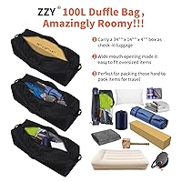 Arxus Borsone Da Viaggio Grande 120L Impermeabile - Leggero, Pieghevole, Per Fine Settimana, Campeggio E Traslochi - Foto 6