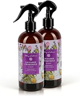 Abbey & Sullivan Linen Spray, Lavender Chamomile, Fabric Freshener and Fragrance Room Spray, Pack of 2, 16 oz