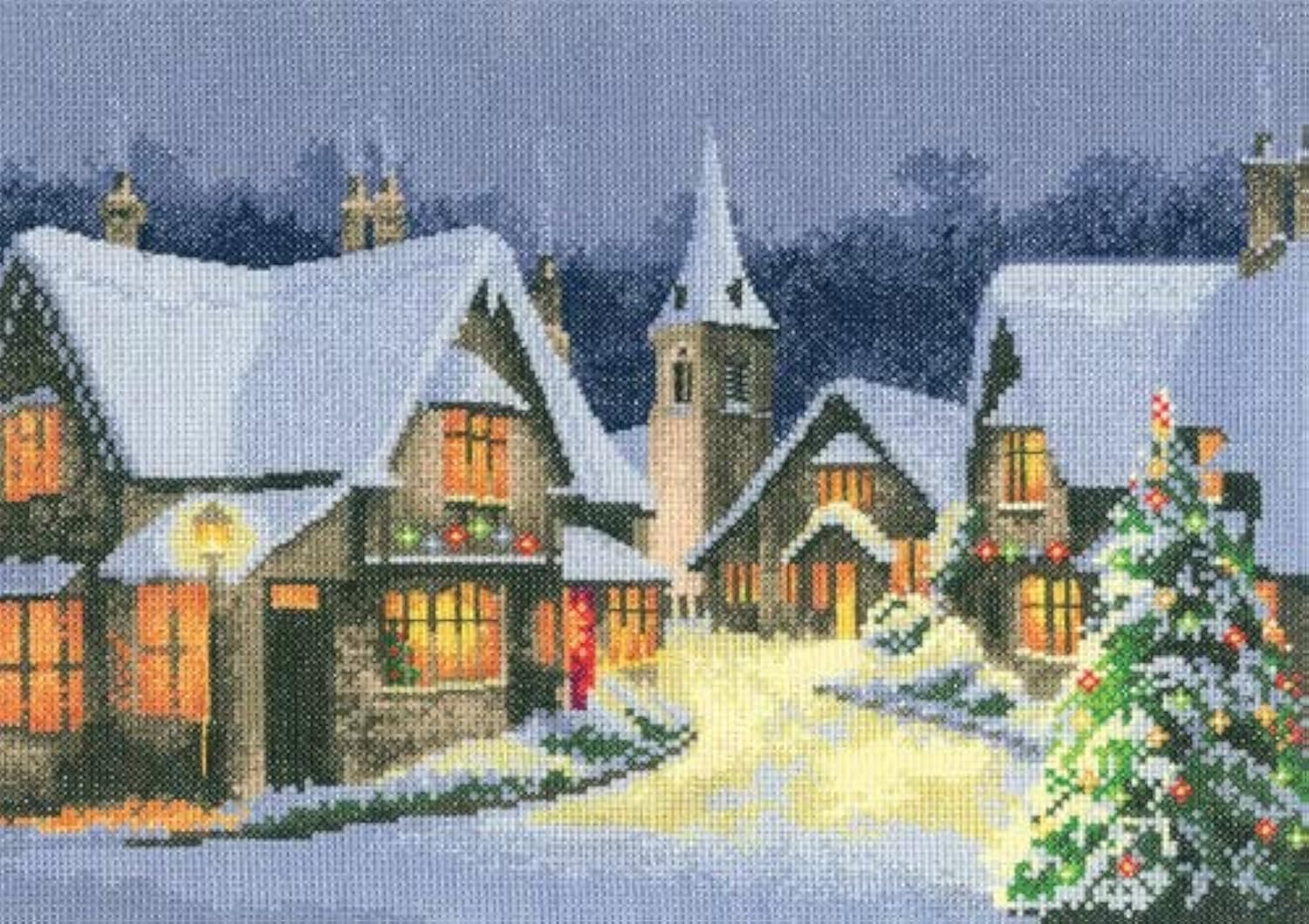 Heritage Mehrfarbig Crafts Christmas Village Cross Stitch Kit