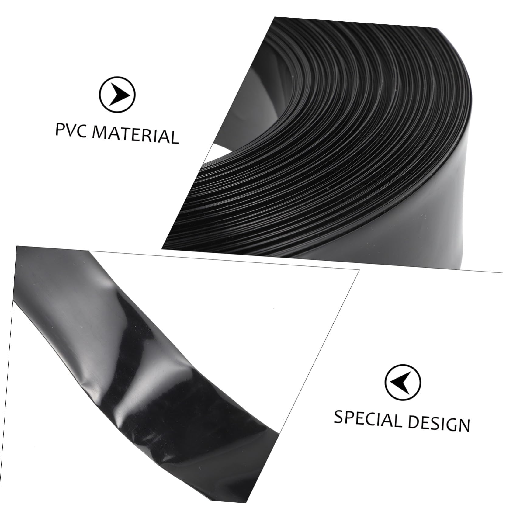 MAGICLULU Guaina Termorestringente Industriale PVC Nero per Isolamento Sigillatura e Protezione Cavi Elettrici Tubo Termorestringente Adesivo per Collegamenti Sicuri in Elettronica e