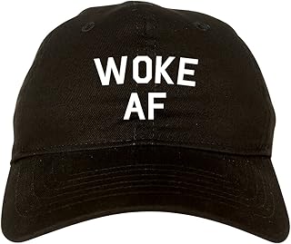 Kings Of NY Woke AF Mens Dad Hat Baseball Cap Black
