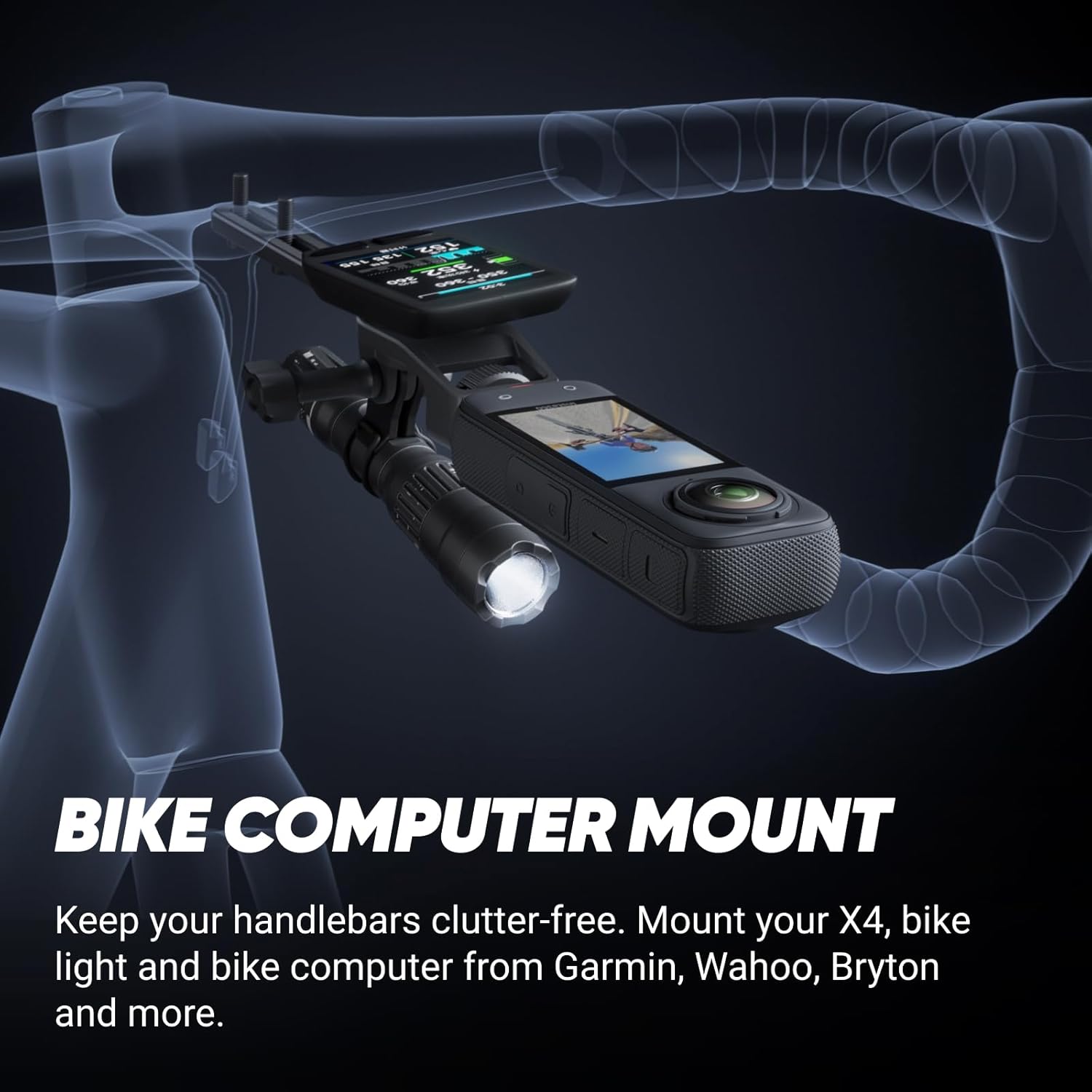 Insta360 X4 Road Cycling Bundle (Independent) - Waterproof 8K 360 Action Camera, 4K Wide-Angle Video, Invisible Selfie Stick Effect, Removable Lens Guards, 135 Min Battery Life, AI Editing Insta360 X4 Road Cycling Bundle (Independent) - Waterproof 8K 360 Action Camera, 4K Wide-Angle Video, Invisible Selfie Stick Effect, Removable Lens Guards, 135 Min Battery Life, AI Editing