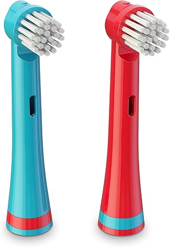 Brusheez Paquete de 2 cabezales de cepillo de dientes electrónico (Pepper The Dinosaur)