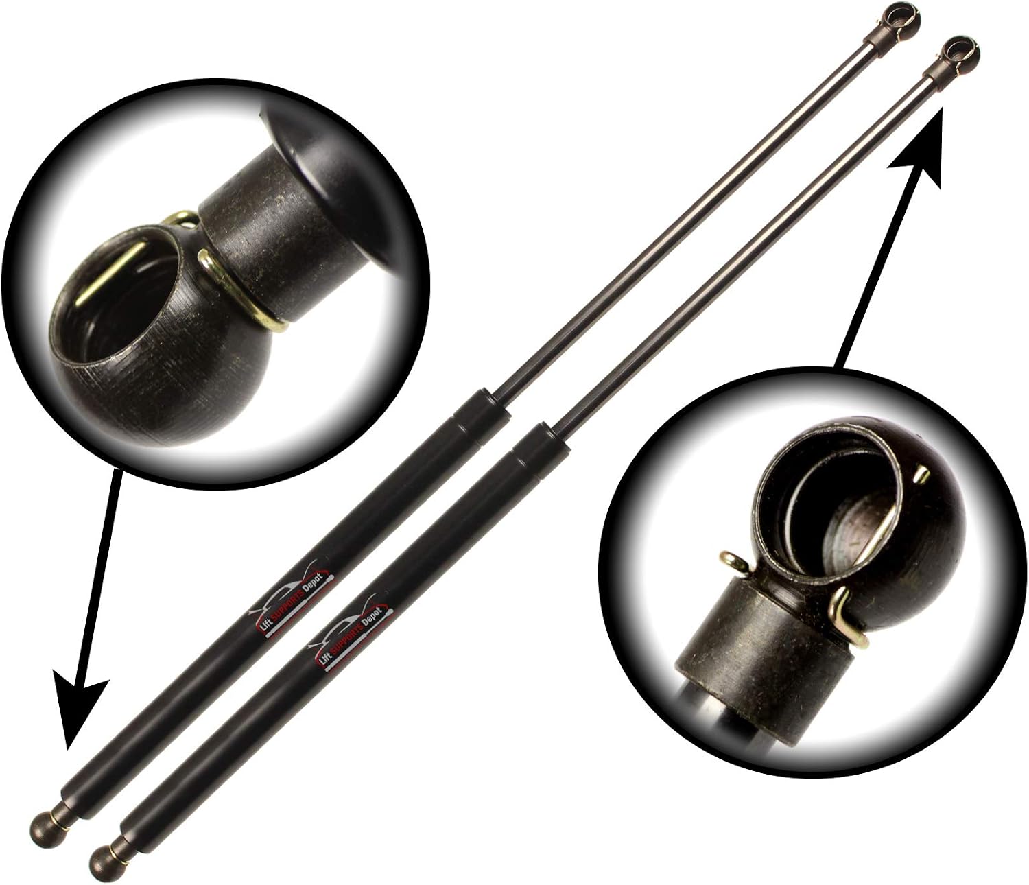 2 Pcs 13mm Metal End Lift Supports - 36" Extended, 200lbs Pressure, For Hatches, Hoods, Trunks - View #9