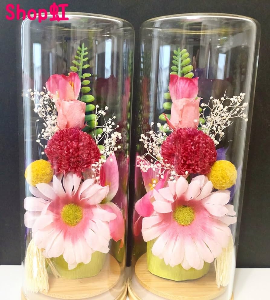 仏花　【極上】　初盆　お彼岸　お供え　虹の橋　ガラスドーム　プリザーブド 仏花 【極上】 ガラスドーム プリザーブドフラワー お盆 お彼岸