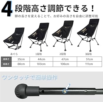 ジープ ハイバックムーンチェア ダブルセット（耐荷重125kg・3段調節機能） ジープ ハイバックムーンチェア ダブルセット（耐荷重125kg・3段