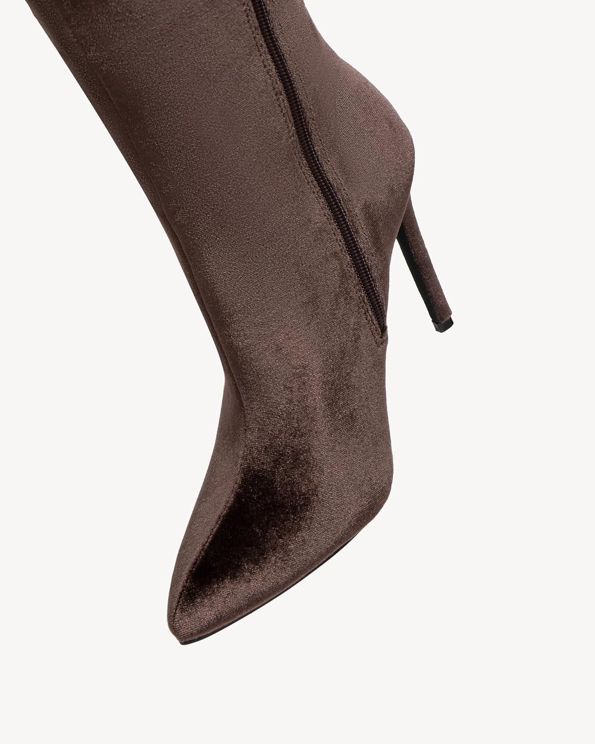 NEWBELLA Women's Suede Knee-High Boots - Sleek Design Stiletto Heel Boots for Daily Wear, Halloween, Christmas - Image 2