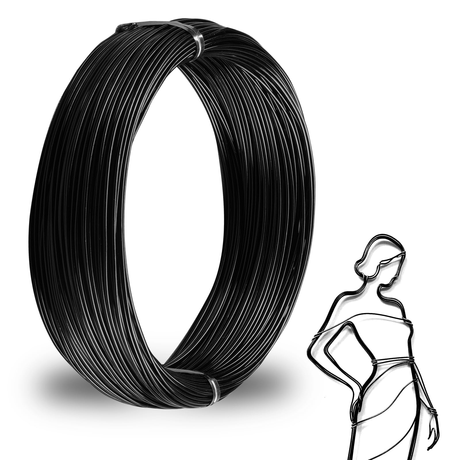 Aluminiumdraht Craft Wire1mm,2mm,3mm, Basteldraht Aludraht,ø3mmx30 M,Basteldraht,Aludraht 3mm,Aus Aluminium Basteldraht Basteln Schmuckherstellung Bindedraht Modellierdraht