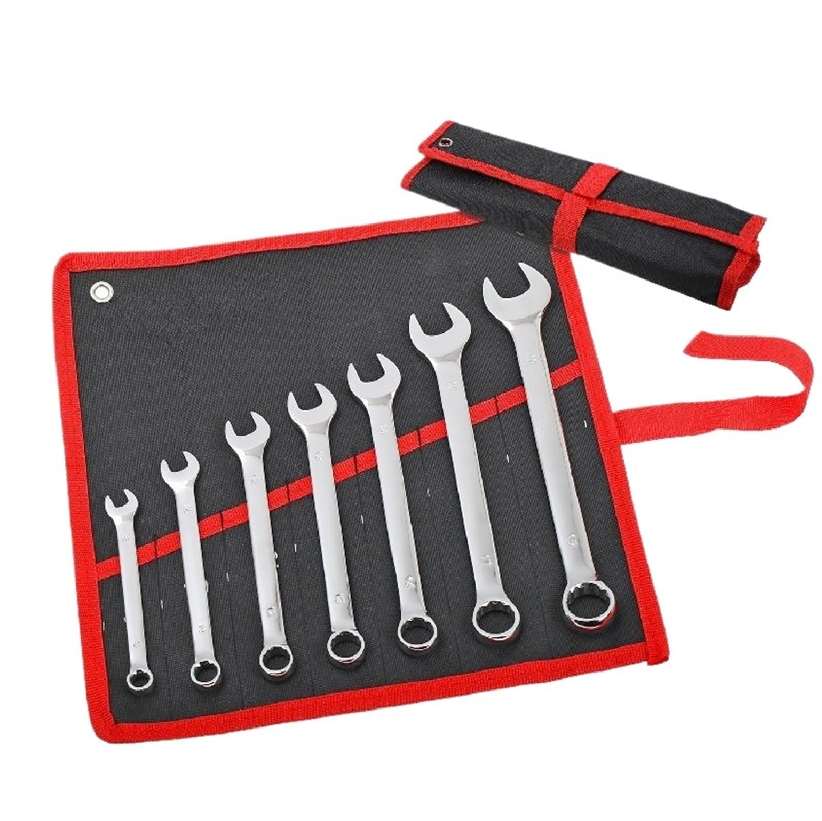 Telescopic Ratchet Zestaw kluczy płasko-oczkowych offsetowych podwójnego zastosowania Otwarty zestaw oczkowych typu Combo narzędzi ręcznych do naprawy w domu Klucze dynamometryczne(COM5396)