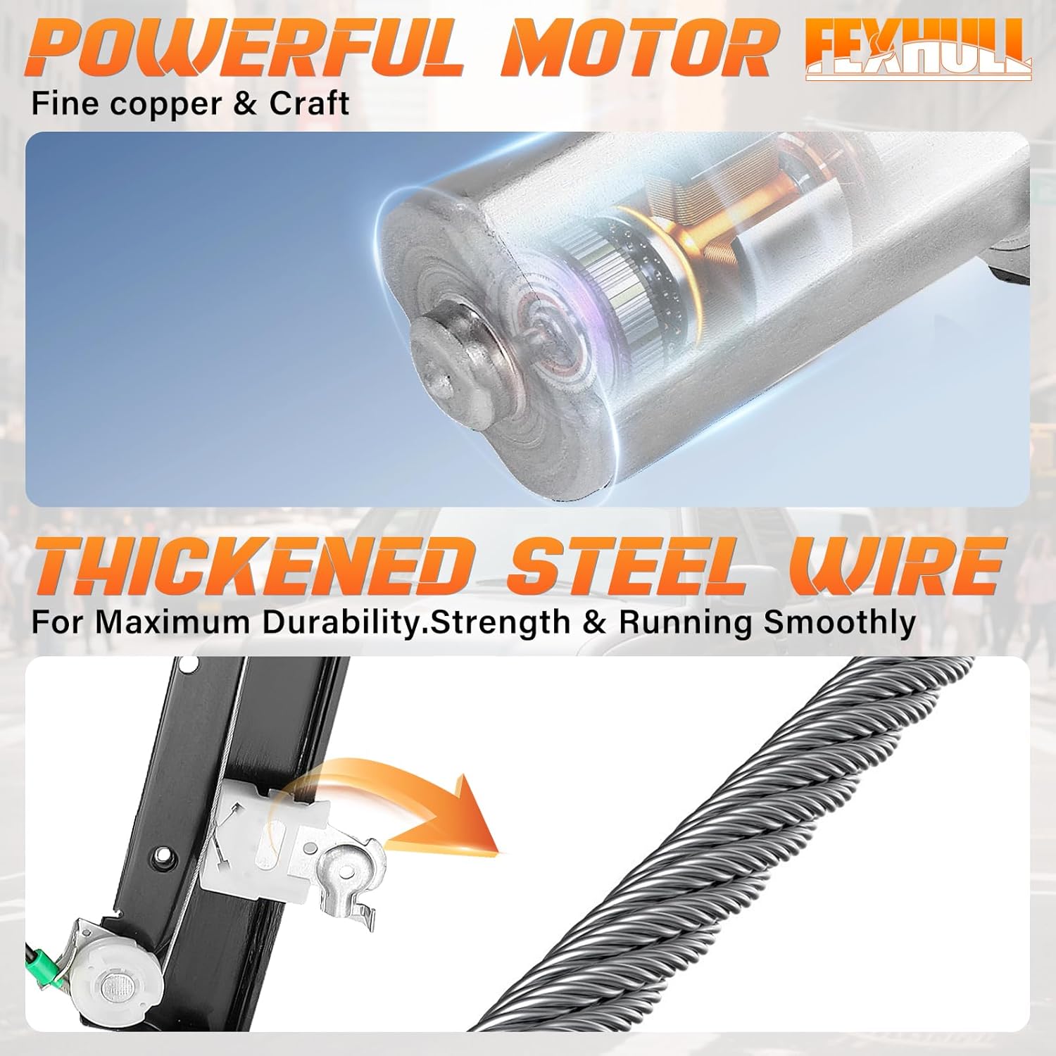 741-178 Front Left Driver Side Electric Power Window Regulator w/Motor Compatible with Ford Expedition Lincoln Navigator 2003-2006, Replaces# 6L1Z7823209AA