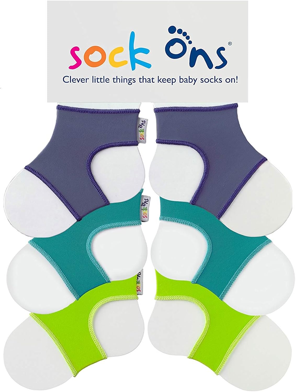 Sock Ons Clever Little Things That Keep Baby Socks On! 3 Pack