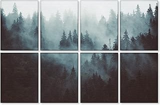 BUBOS 8 Pack Art Acoustic Panels Soundproof Wall Panels,48X32Inches Sound Absorbing Panels,Decorative Acoustical Wall Pane...