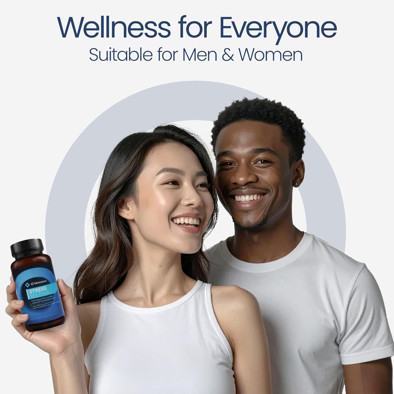 O'blossom Stress Release Ashwagandha Sensoril Zembrin Supplements – Clinically Studied Stress Relief with True Rapid Calm, Mood Support in 2 Hours, Cognitive Enhancement, and Healthy Sleep Pattern