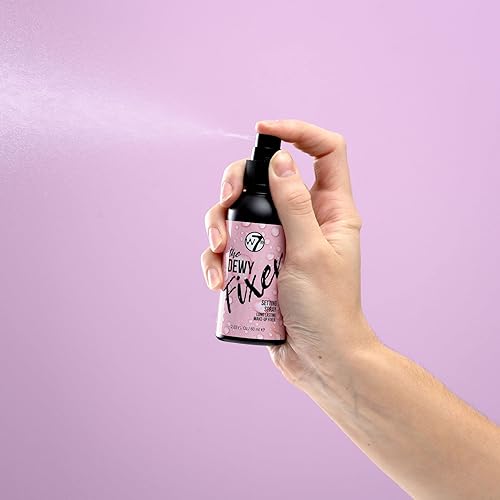 Vista 22 de W7 The Fixer Spray fijador de maquillaje, acabado húmedo, fórmula ultrafina, libre de crueldad animal y vegano, paquete de 2 Rocío