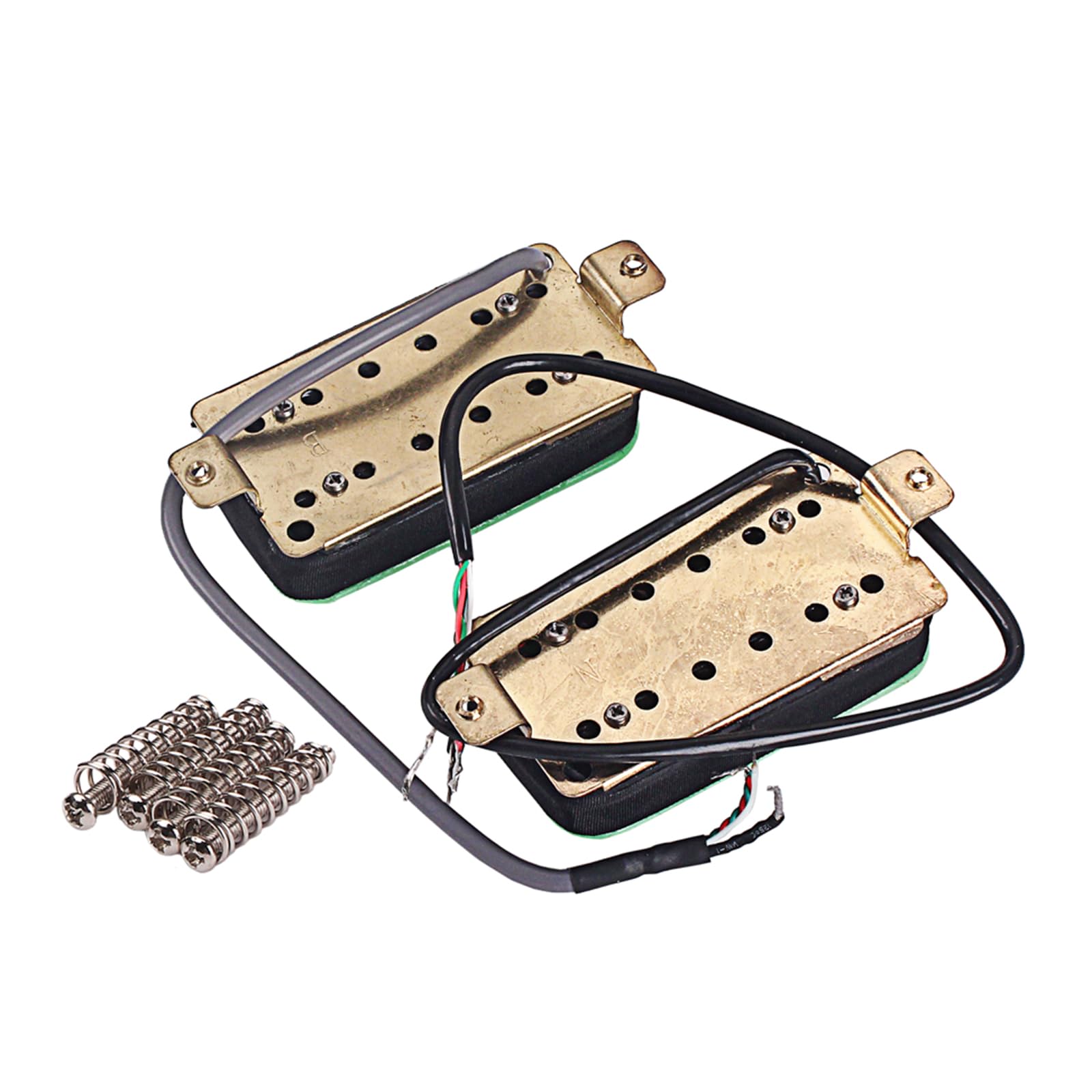 2-teiliges Set mit Hals-Brücke, Doppelspulen-Gitarren-Tonabnehmer, 6 Saiten, E-Gitarre, Hals-Brücke, Tonabnehmer-Set, Spielzubehör