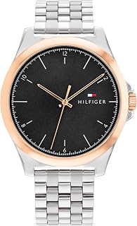 Tommy Hilfiger Quartz Multifunction Black Dial Stainless Steel Strap Casual Watch for Men_TH1710545W