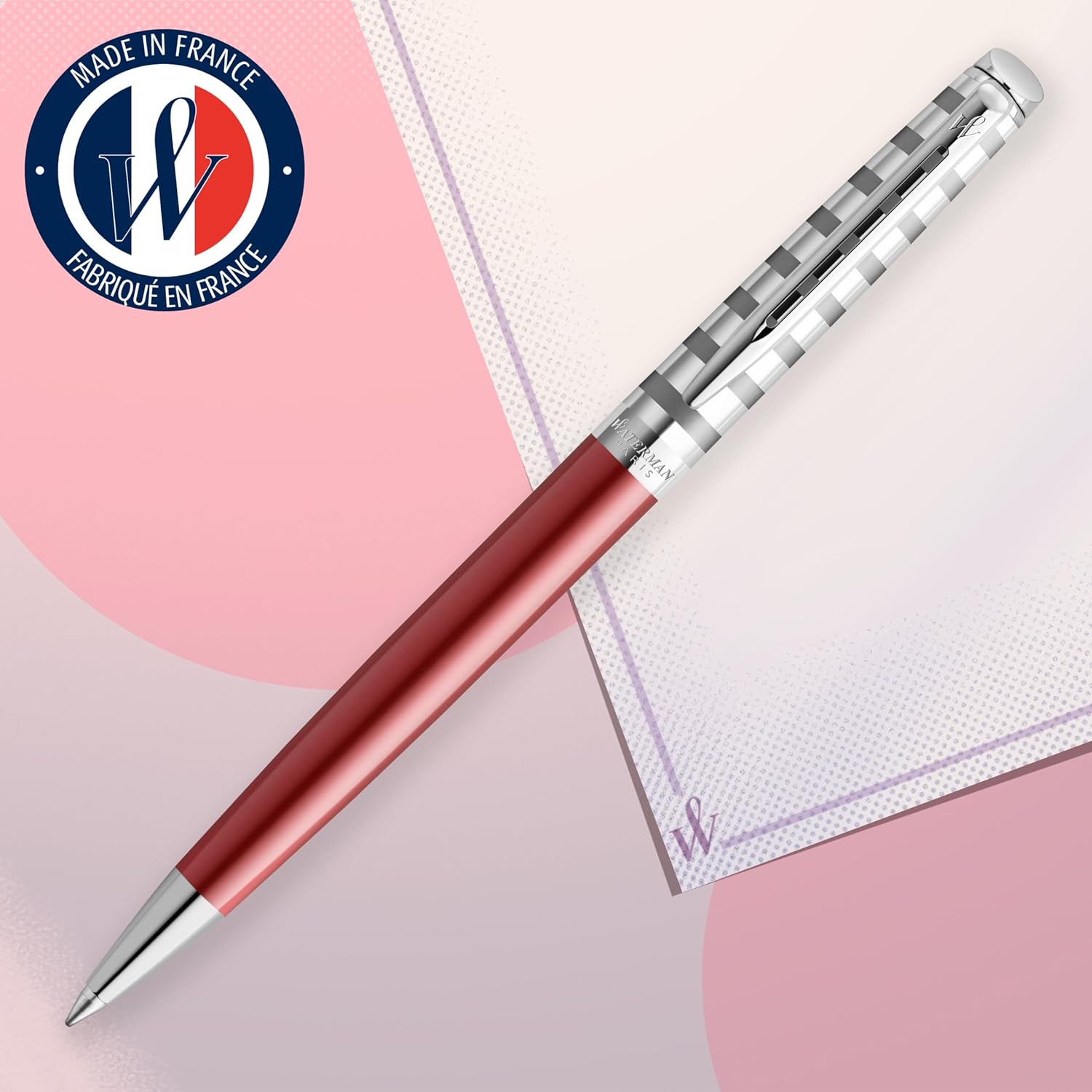 Waterman Ballpoint Pen, Hemisphere French Riviera Collection, Le Club Red, Medium Point