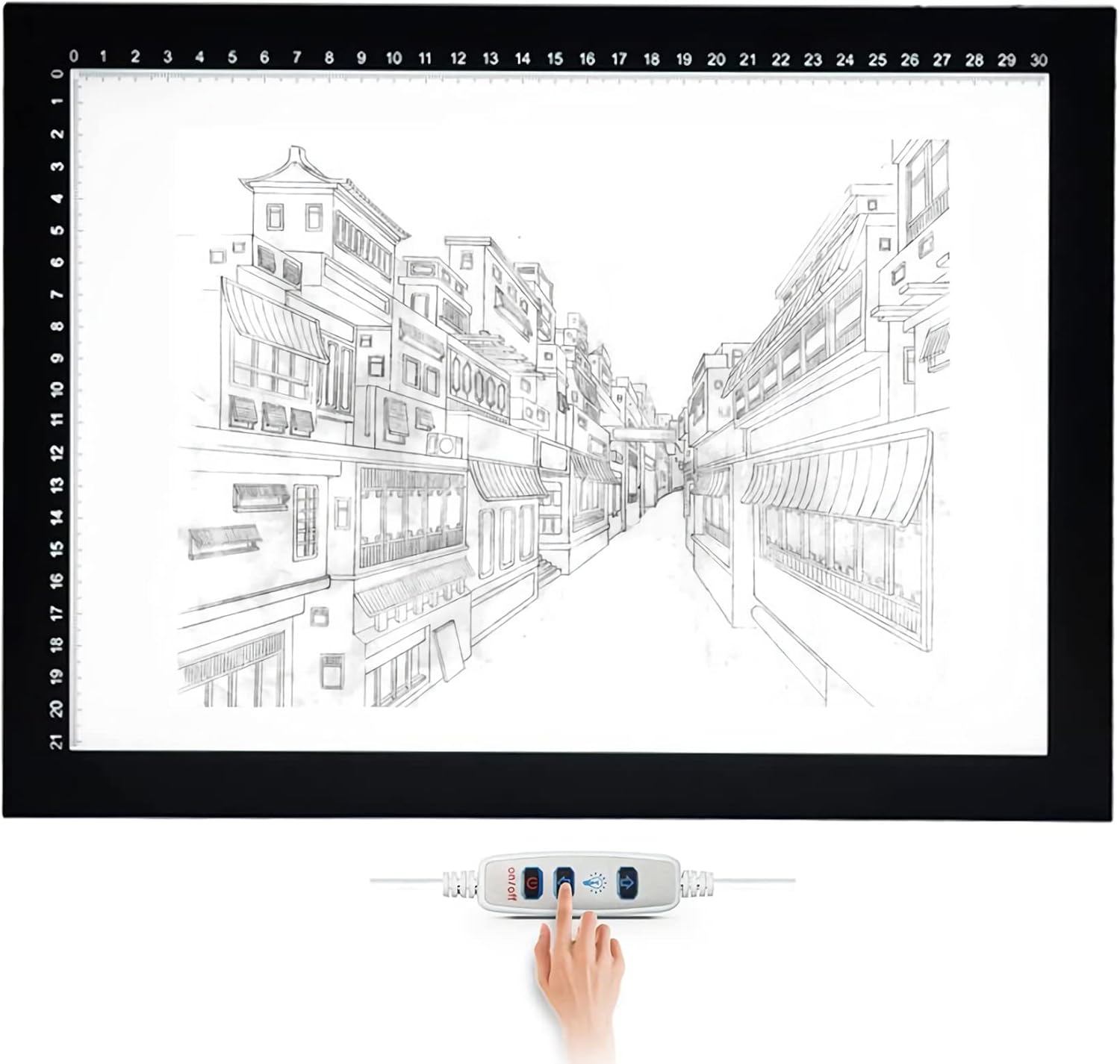 Dimmable for Portable A4 A3 A2 A1 Tracing LED Copy Board Light Box, Ultra-Thin Adjustable USB Type-C Power LED Trace Light Pad for Tattoo Drawing, Streaming, Sketching, Animation,Black,A4