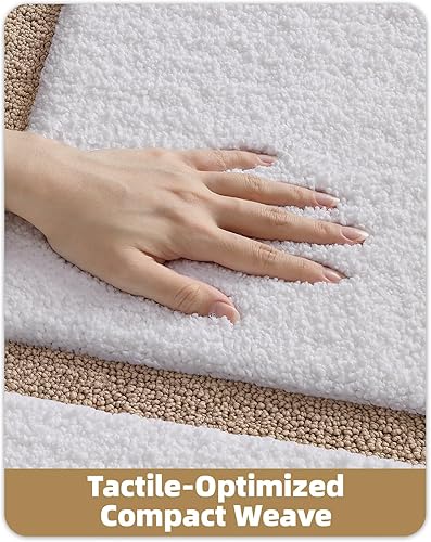 Miniatura 4 de Color&Geometry Alfombras de baño, de microfibra absorbentes de agua y de secado rápido, antideslizantes, lavables a máquina, extra suaves, para