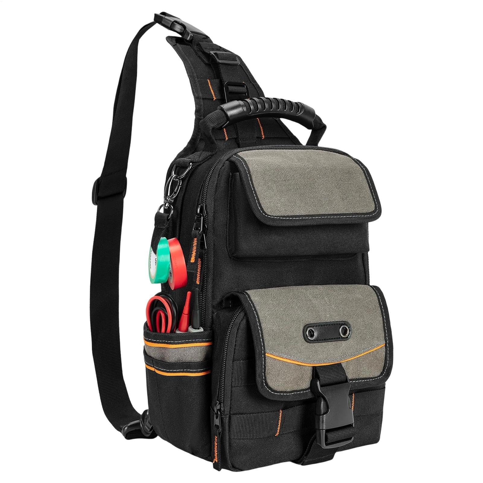 Technician Tool Backpack, Heavy Duty Storage Bag, Portable Equipment Bag