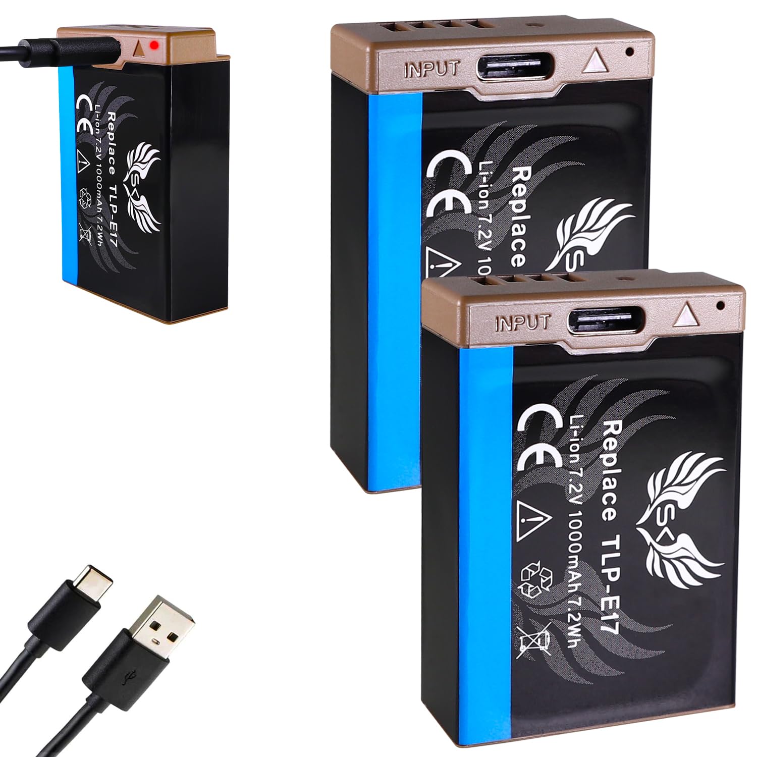 Akumulator Canon LP-E17 1000 mAh USB-C do EOS RP R8 R50 R100 M3 M5 M6 II 77D 200D 750D 800D