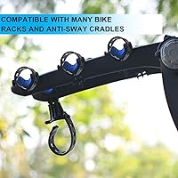 Vista 3 de Boao Correa de goma para portabicicletas, 6 piezas, correa de repuesto para bicicleta (negro)