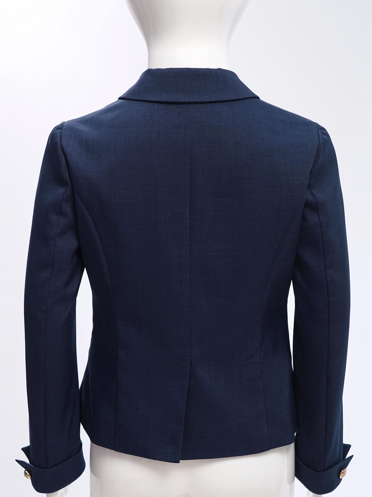 MSemis Blazer d'uniforme Scolaire Japonais Enfant Fille Veste Blazer Élégante Col Revers Manches Longues Veste de Costume d'honneur Soirée Mariage Cérémonie 5-16 Ans