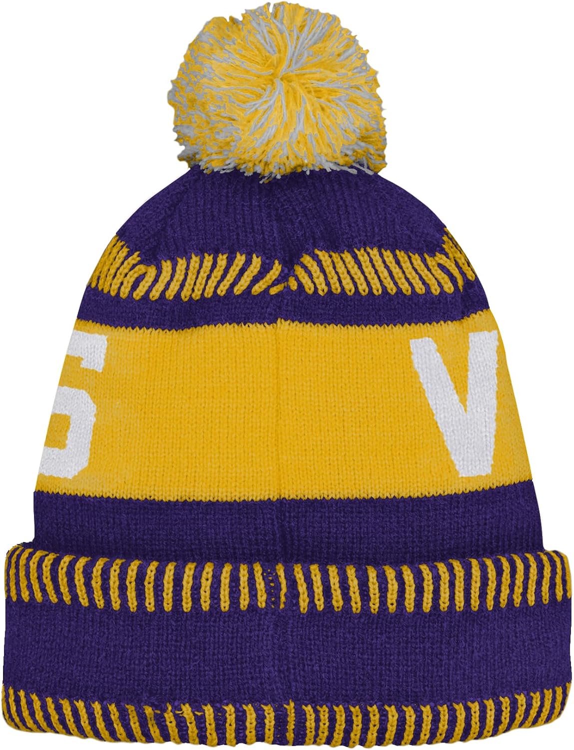 NFL Kids Youth 8-20 One Size Team Color Primary Logo Official Sports Tech Knit Cold Weather Football Pom Beanie Hat - Image 3