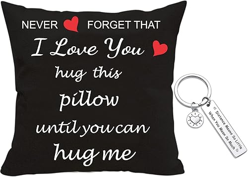 Miniatura 8 de Funda de almohada con estampado de dos caras con texto en inglés "I Love You", regalo de cumpleaños para el día de San Valentín, algodón y lino,