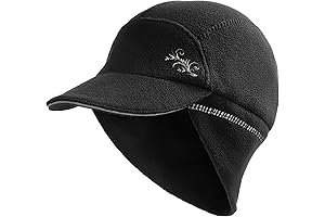 Fleece ponytail hat for winter running