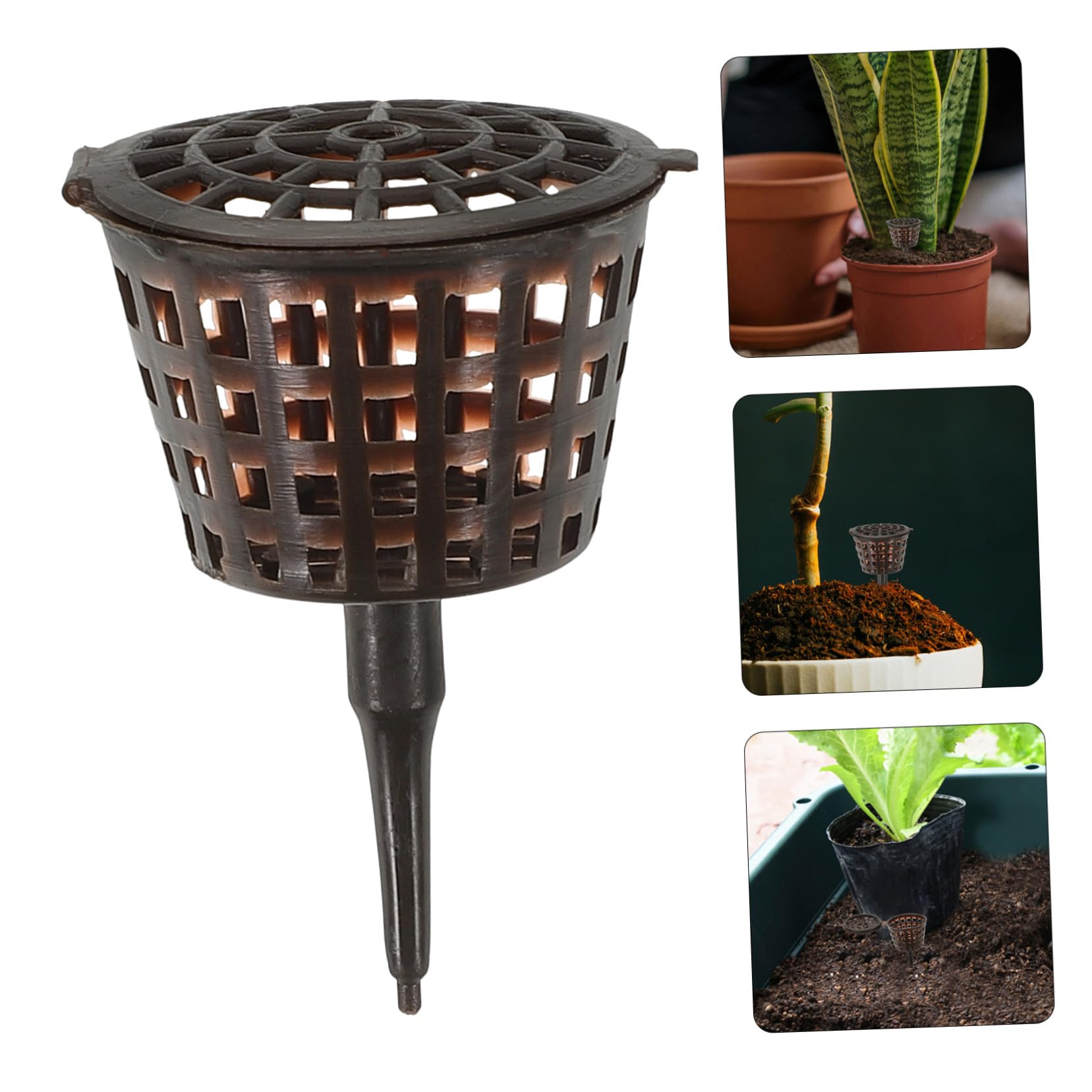 Caja De Fertilizante para Bonsái 20 Piezas con Tapa Contenedor De Abono para Plantas Pequeñas Protector contra Animales Y Viento Ideal para Orquídeas Y Jardín