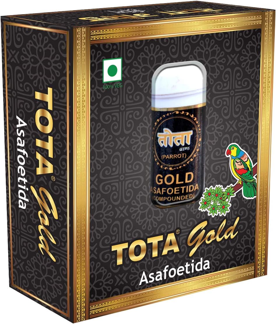 Tota Gold Premium Strong and Pure Asafoetida Granules – 7gm (Heeng/Hing) 100% Natural Vegan Indian Spice