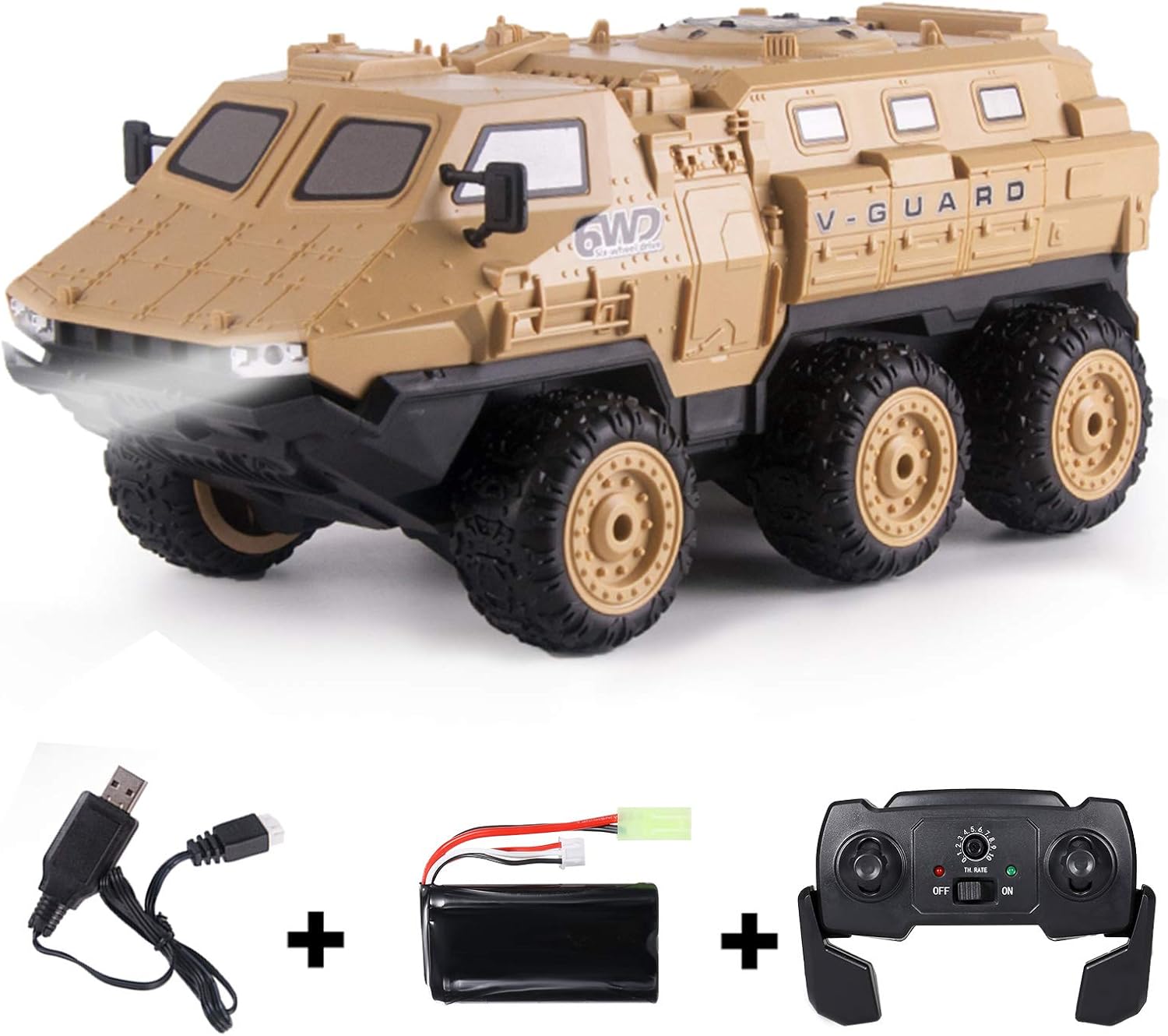 GoolRC 9510E RC Military Truck, 116 Scale 2.4GHz Remote