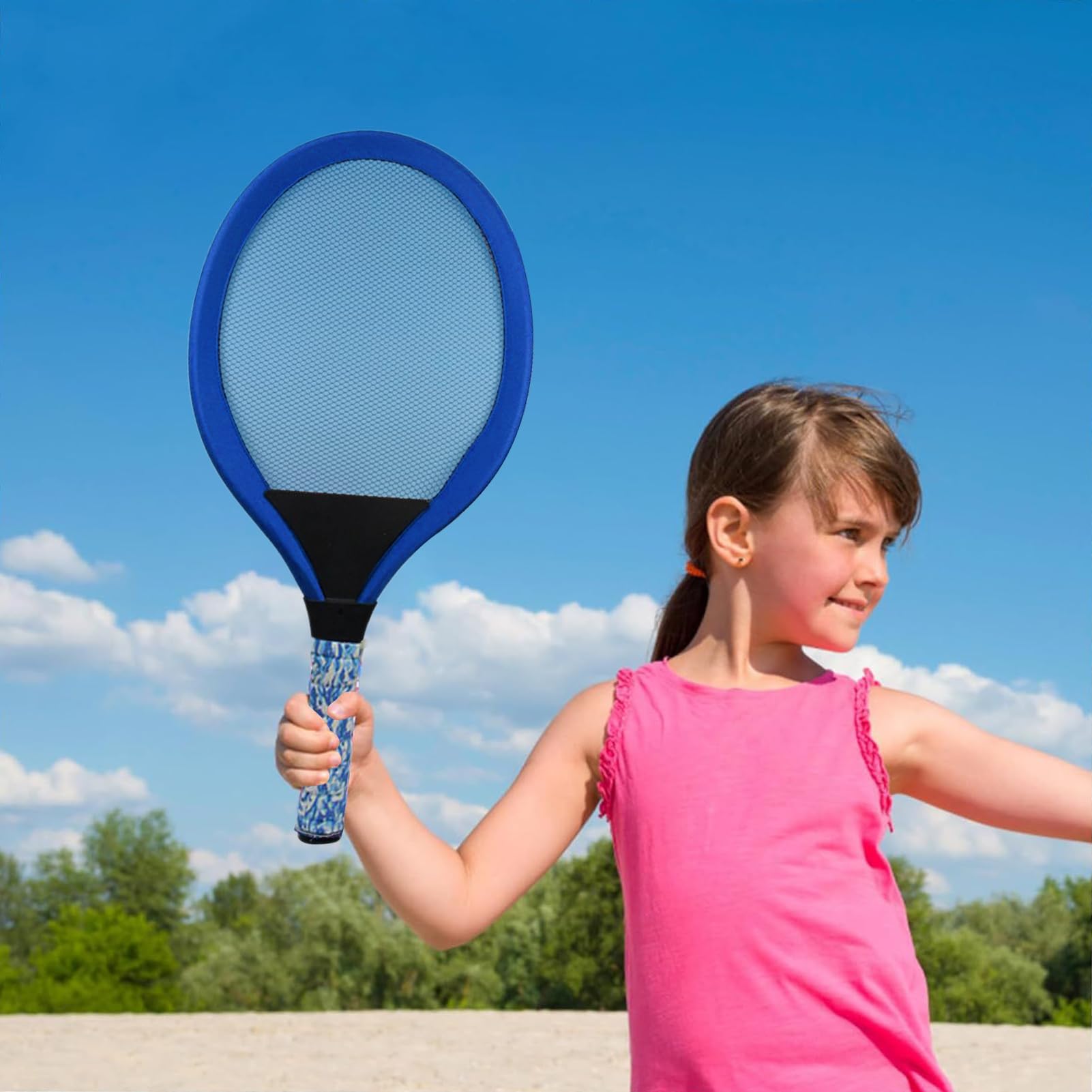 Rakieta Do Badmintona Dla Dzieci Sportowy Zestaw Do Badmintona Dla Dzieci | 1 Para Edukacyjnej Gry Z Piłką I Lotką Do Gier Sportowych Idealny Do Wspólnej Zabawy Rodziców Z Dziećmi W Pa