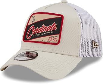 New Era Mens KhakiNFL Happy Camper A-Frame Trucker 9FORTY Snapback Hat