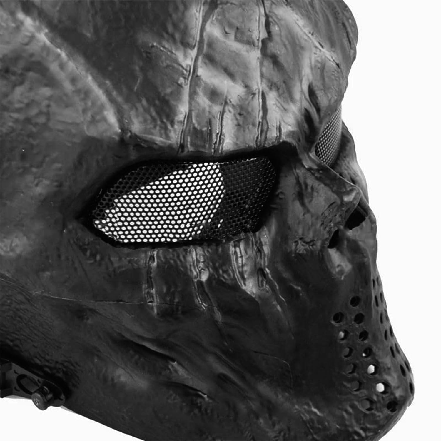 Easy Provider Skull Airsoft Paintball Caccia Full Face Protect Maschera Mesh Occhiali