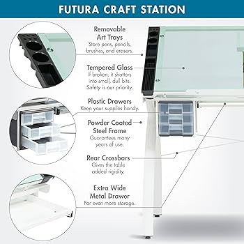 Amazon.com: SD STUDIO DESIGNS Futura Craft & Drawing Table