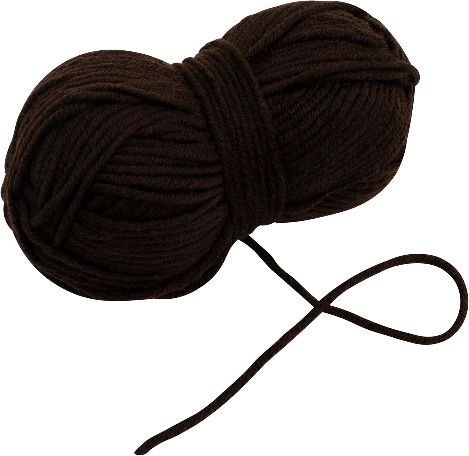 AERZETIX - C74453 - 100g ball of knitting yarn - brown - 75% acrylic 25% wool - crochet needles making haberdashery clothes chenille
