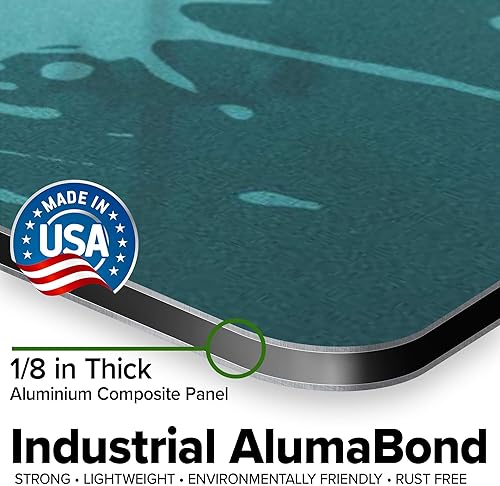 Miniatura 163 de My Sign Center - Letrero personalizado, 11 colores de fuente, 13 estilos de fuente, 4 opciones de agujero, 22 tamaños, 8 x 32 pulgadas, sin óxido,