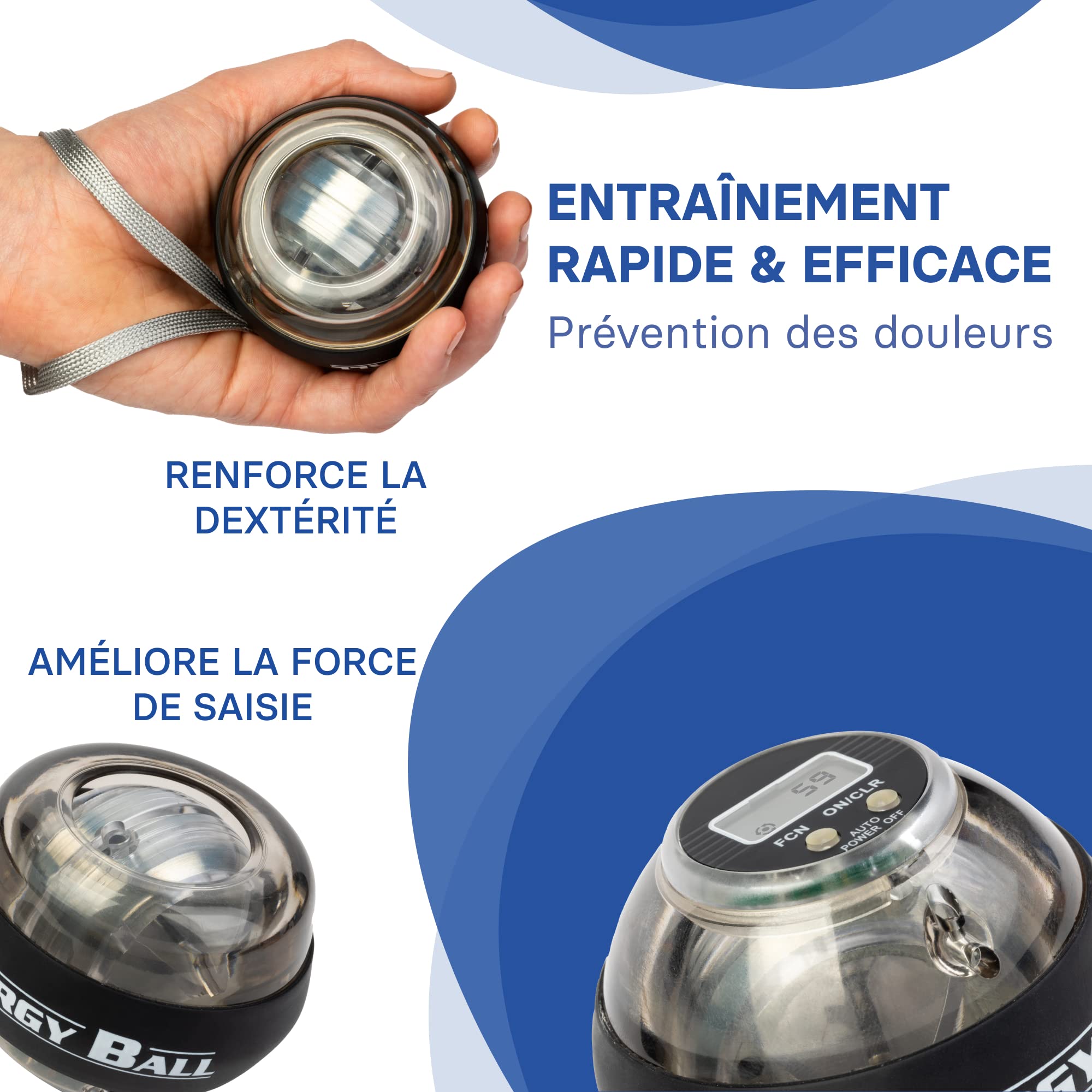 Gyro Ball Qui Muscle l'avant-Bras, la Main & Le Poignet
