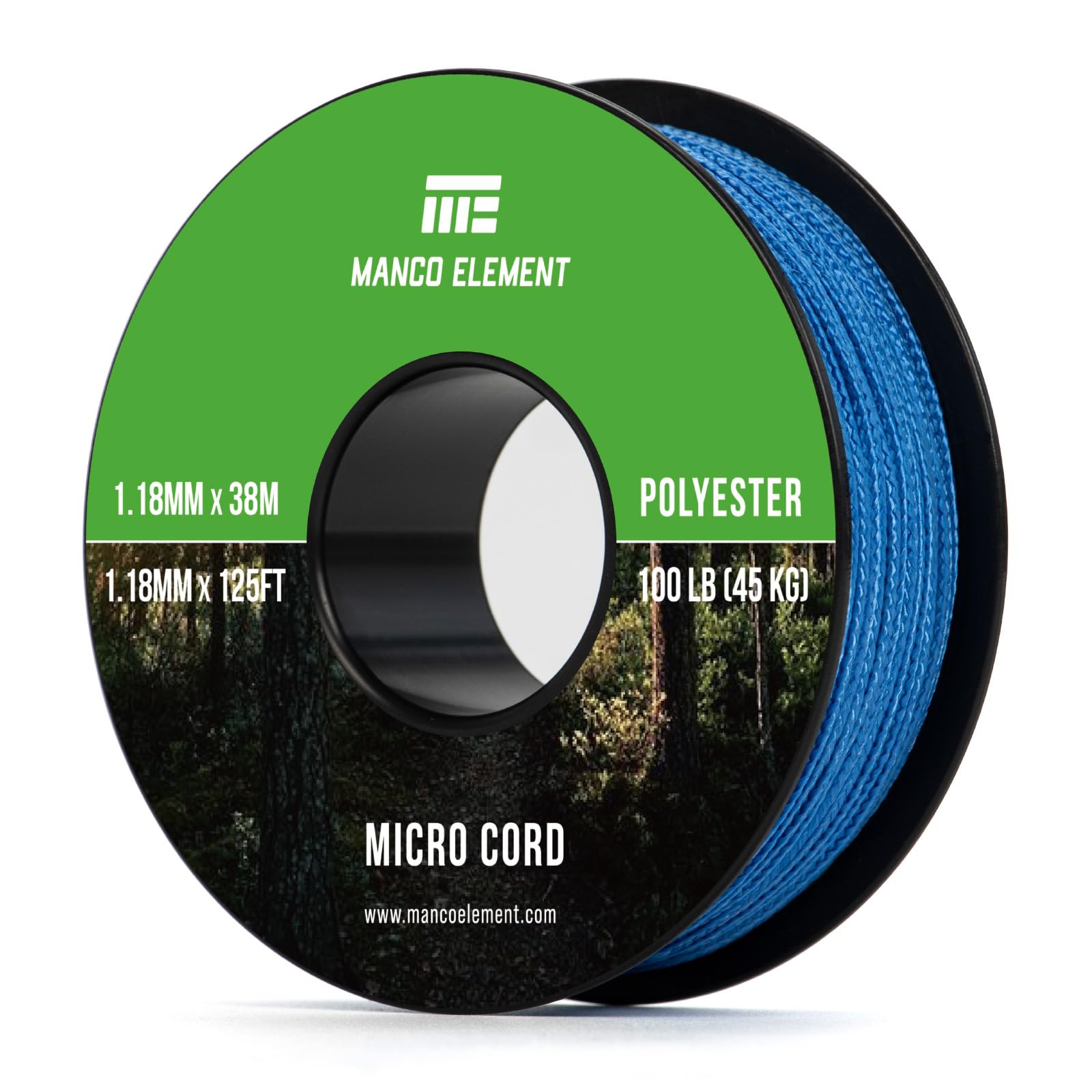 Manco Element Micro Paracord 1.18mm x 38m Micro Cord Thin Braided Rope โ image 1