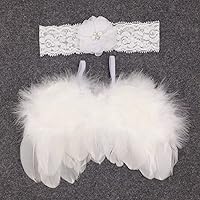 Vista 2 de Juego de alas de plumas de ángel para bebé recién nacido