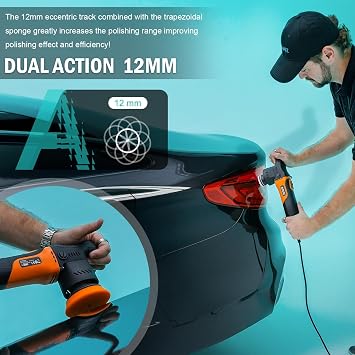 AUTIWOZ W02 Mini Car Polisher Buffer Sander Dual Action Polishing Machine
