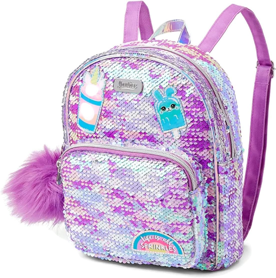 justice flip sequin mini backpack