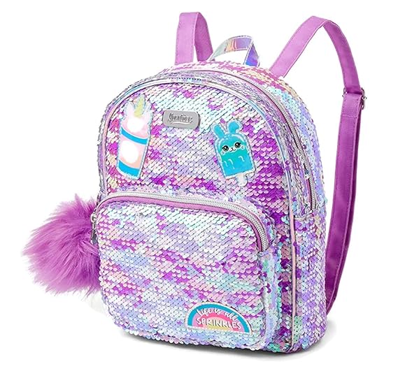 flip sequin mini backpack