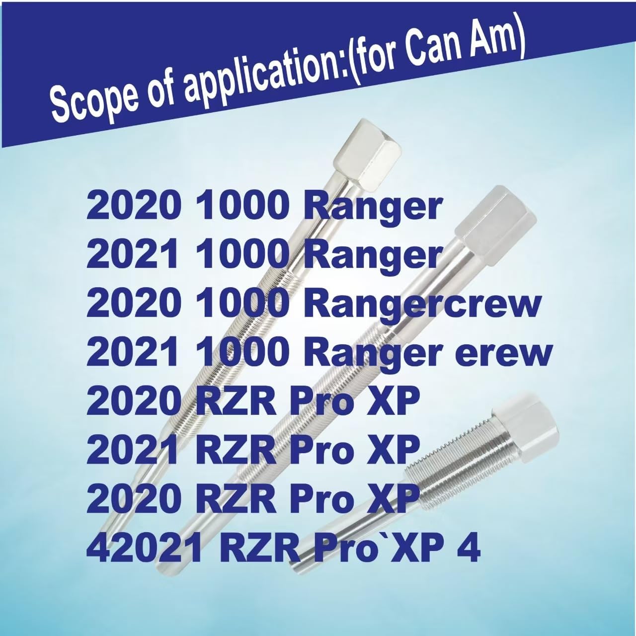 Primary& Secondary Drive Clutch Puller for Polaris All Models Ranger,RZR,Sportsman,General,Scrambler,Worker,Xpedition,Trail Boss,ATV, UTV, Snowmobiles .Hardened Steel.Replaces 2870903 2870506 PU-52422