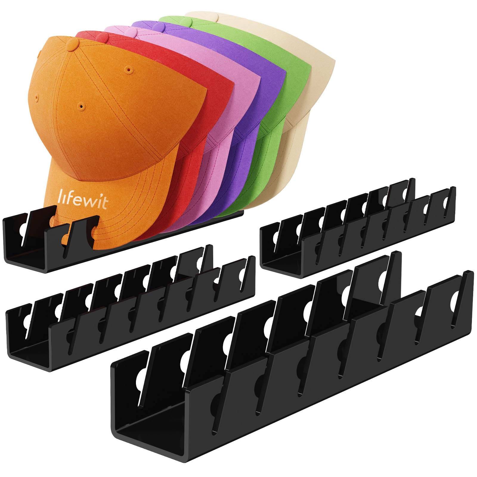 Lot de 2 Porte Casquette, Rangement Casquette, Range Casquette, Porte