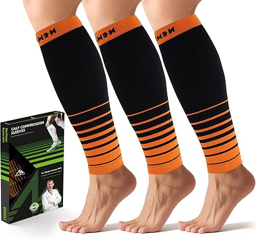 Miniatura 28 de Newzill - Mangas de compresión de pantorrilla (20-30mmHg) para hombre y mujer - Opción perfecta para nuestros calcetines de compresión – para Sólido