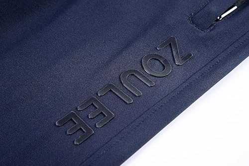 Miniatura 7 de Zoulee Nuevos pantalones deportivos con cremallera frontal para hombre